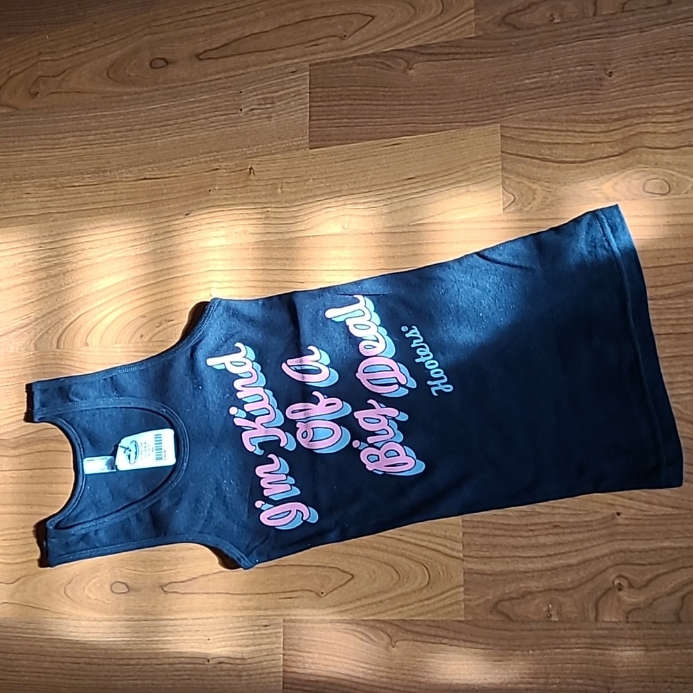 NWT Hooters black ribbed tank top - Picture 4 of 15